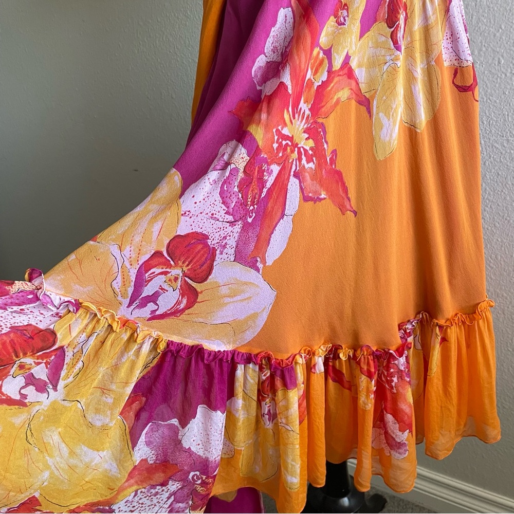 Diane Von Furstenburg Rewa Short Floral Silk Wrap dress - Picture 3 of 10